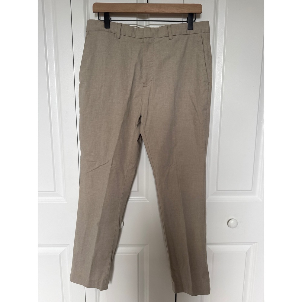 Banana Republic Core Temp Non-Iron Slim Fit Chino Pants Khaki Tan 31x27 Mens